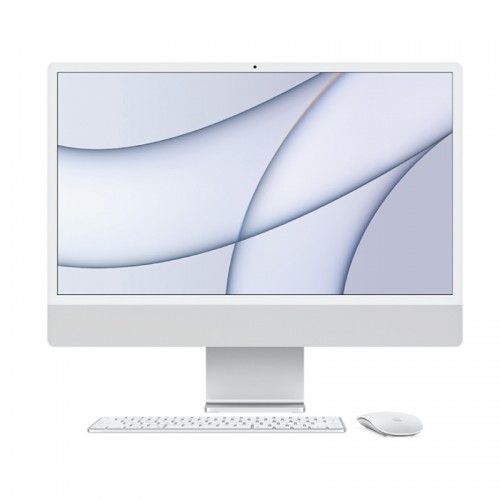 Desktop - Apple iMac 24 2021 (Apple M1 / 8GB / SSD256GB / 24" Retina / SILVER)